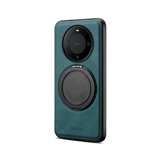 For Huawei Mate 60 Pro / 60 Pro+ Denior A14 Skin Feel Rotating Holder MagSafe Phone Case(Blue) by Denior