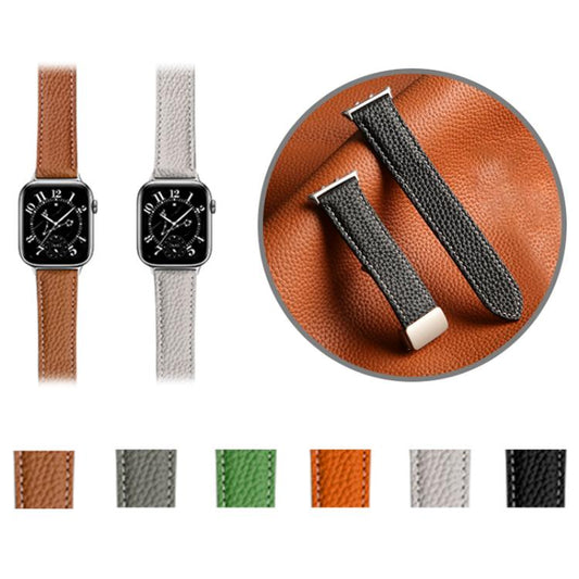 For Honor Watch 5 Litchi Texture Magnetic Folding Buckle Leather Watch Band(Black) by bashfashion