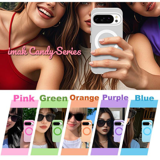 For Google Pixel 10 / Pixel 10 Pro IMAK Candy Series Shockproof MagSafe Phone Case(Purple) by imak