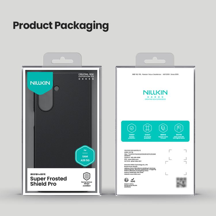 For Samsung Galaxy A26 5G NILLKIN Super Frosted Shield Pro PC + TPU Phone Case(Blue) by NILLKIN