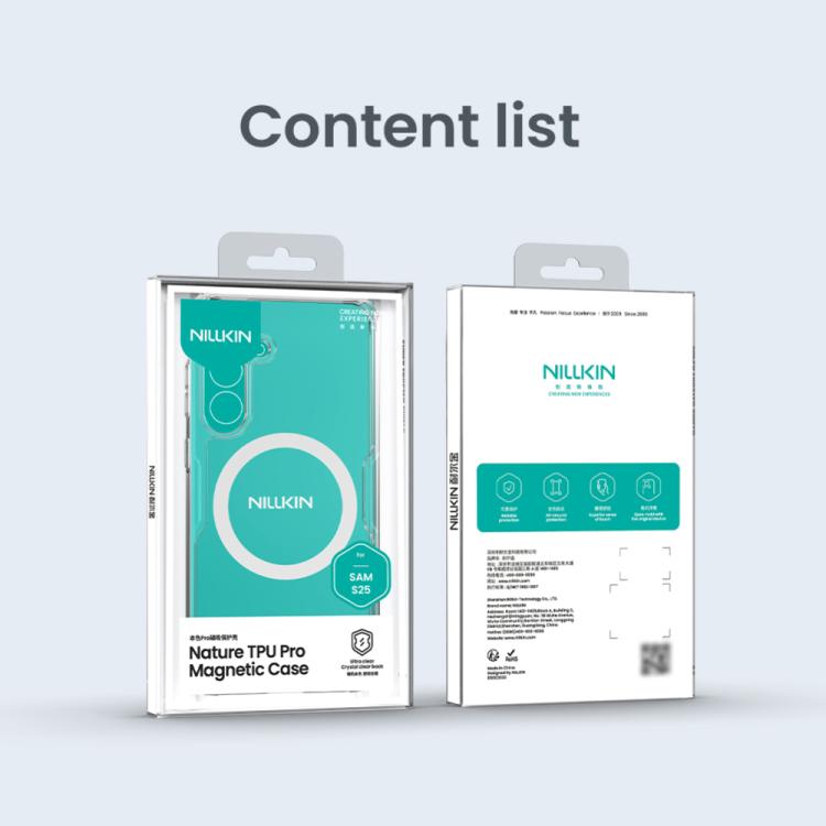 For Samsung Galaxy S25 5G NILLKIN Ultra Clear Magsafe PC + TPU Phone Case(Transparent) by NILLKIN