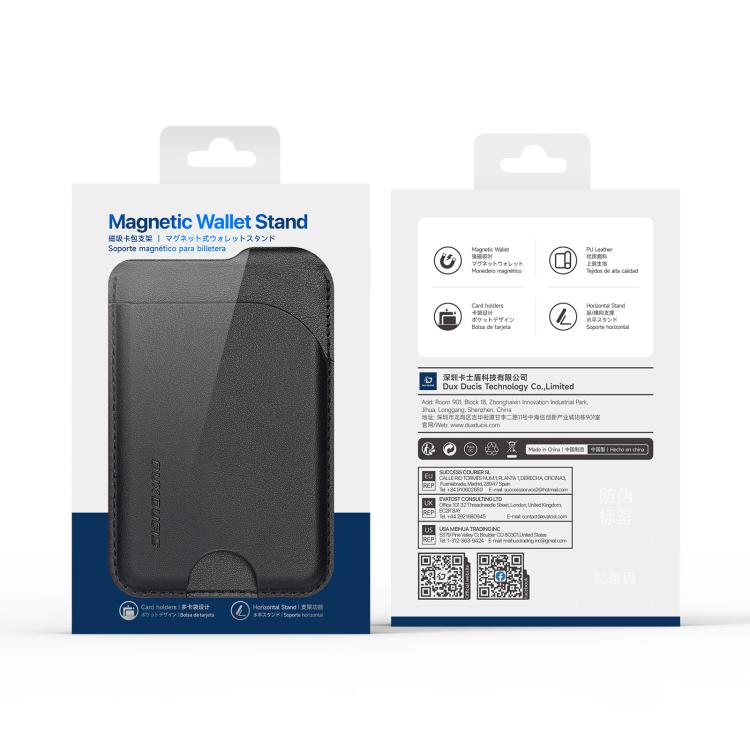 DUX DUCIS Neva Series MagSafe Magnetic Holder Card Bag(Black) by DUX DUCIS