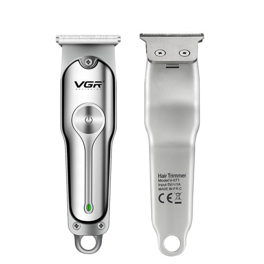 VGR V-071 5W Carbon Steel Blade USB Electric Hair Clipper(Silver) by VGR