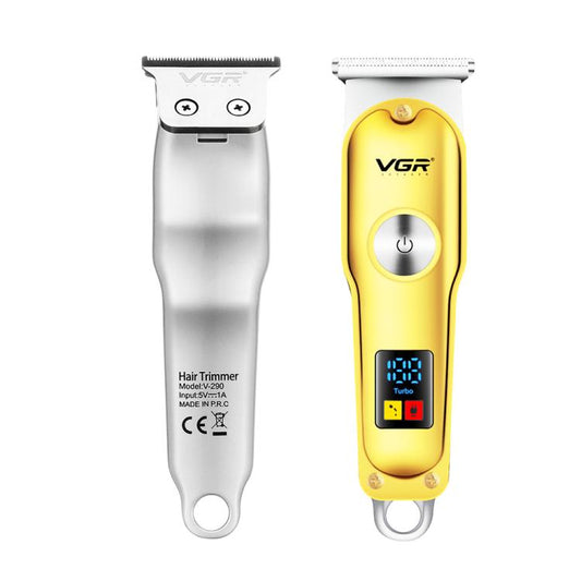 VGR V-290 Portable Mini USB Electric Hair Clipper with Digital Display(Gold) by VGR