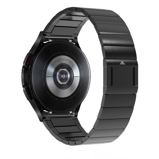 For Samsung Galaxy Watch 4 / 5 / 6 / 7 One Bead Magnetic Buckle Stainless Steel Watch Band(Black) by bashfashion