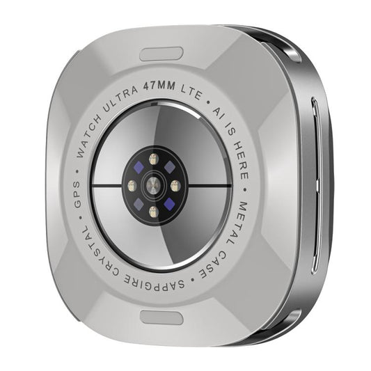 For Samsung Galaxy Watch Ultra 47mm / Ultra 2025 Aluminum Alloy Metal PC Watch Protective Cover(Grey Orange) by bashfashion