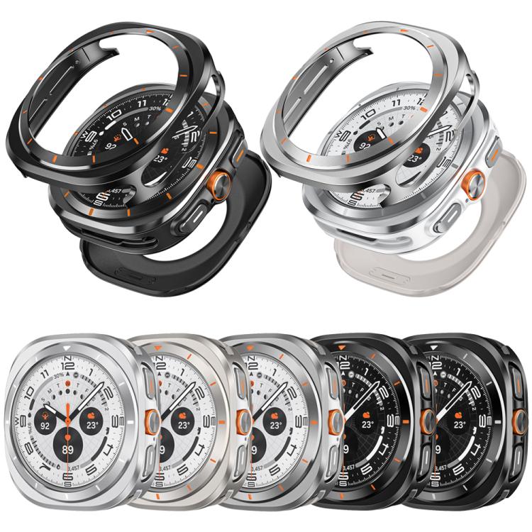 For Samsung Galaxy Watch Ultra 47mm / Ultra 2025 Aluminum Alloy Metal PC Watch Protective Cover(Titanium Orange) by bashfashion