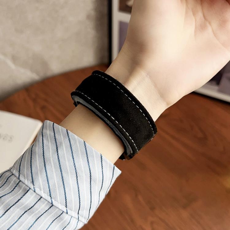 For Huawei Watch Fit3 Brushed Metal Silver Frame Watch Band(Black Grey) by bashfashion