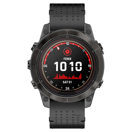 For Garmin Watch 26mm Dual Color Mesh Leather Quick Release Watch Band(Black) by bashfashion