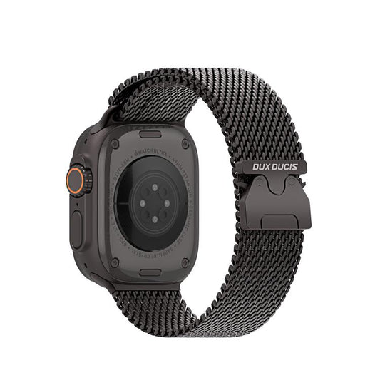 For Apple Watch 42mm / 41mm / 40mm / 38mm DUX DUCIS Milanese Air Series Stainless Steel Magnetic Watch Strap(Gun Grey) by DUX DUCIS