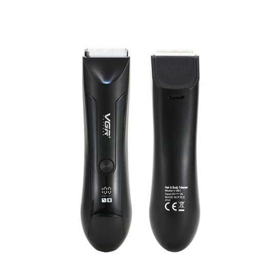 VGR V-951 IPX5 LED Digital Display Portable Light USB Hair Clipper(Black) by VGR