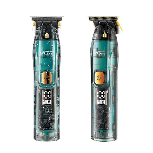 VGR V-961 IPX7 LED Digital Display USB Electric Hair Clipper(Black) by VGR