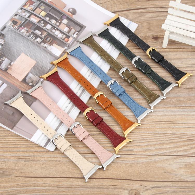 For Samsung Galaxy Watch Ultra 47mm / Ultra 2025 Metal Connector Heart-Shaped Embossed Leather Watch Band(Pink) by bashfashion