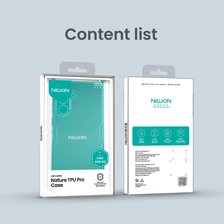 For Samsung Galaxy A56 5G NILLKIN PC + TPU Phone Case(Transparent) by NILLKIN