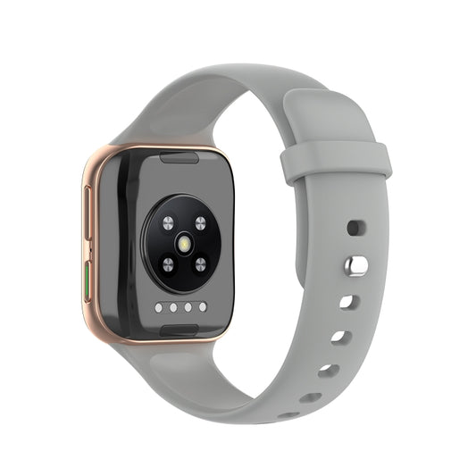 For OPPO Watch 41mm Silicone Watch Band(Gray) by bashfashion