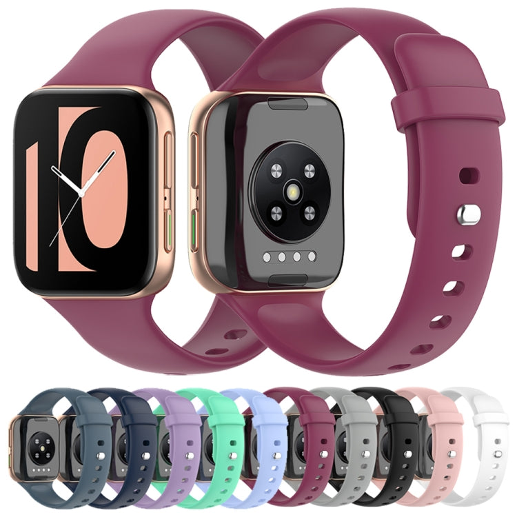 For OPPO Watch 41mm Silicone Watch Band(Gray) by bashfashion