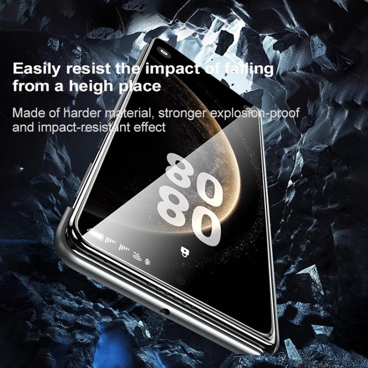 For Huawei Mate X6 SULADA Frameless Top Layer Cowhide Leather Hybrid PC Phone Case(Blue) by SULADA