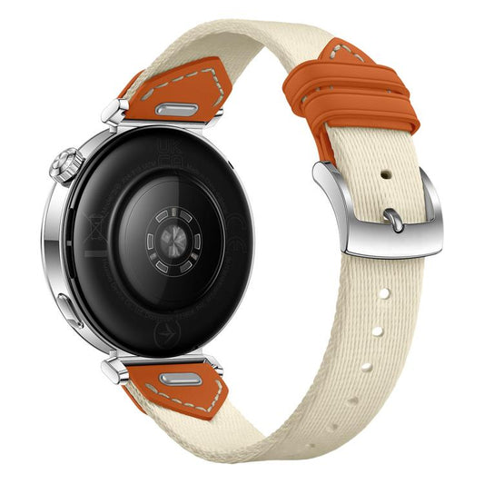 For Huawei Watch GT 5 41mm Quick Release Button Hybrid Braid Watch Band(Starlight Orange) by bashfashion