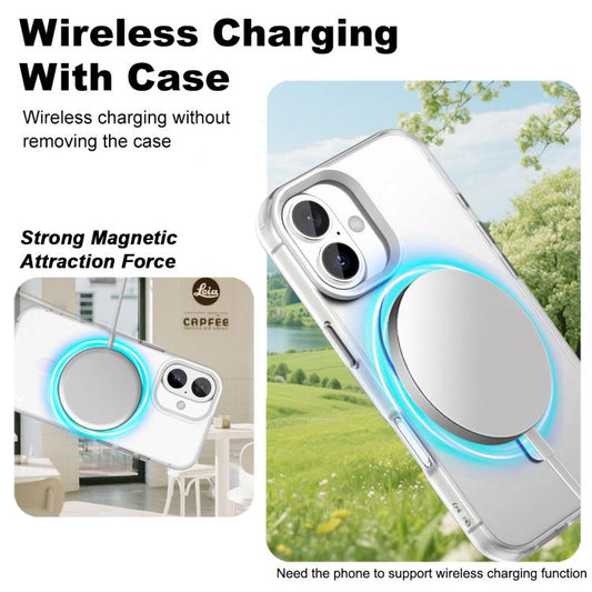 For iPhone 17 IMAK Candy Series Shockproof MagSafe Phone Case(White) by imak