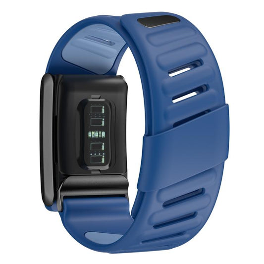 For WHOOP 4.0 Silicone Sports Watch Band(Dark Blue+Light Blue) by bashfashion