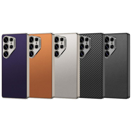 For Samsung Galaxy S23 Ultra 5G GKK Ruijie Leather Ultra-thin Phone Case, Not Included Pen(Orange) by GKK