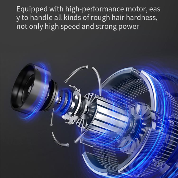 VGR VGR-282 4-gear Fine-tuning Digital Display USB Electric Hair Clipper(Black) by VGR