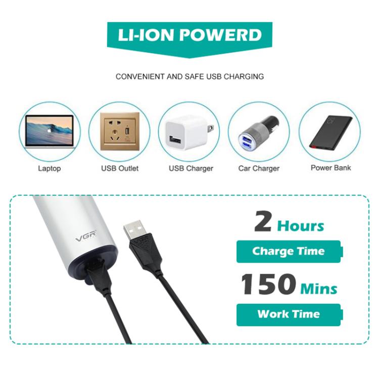 VGR V-328 3D Floating Cutting Blade IPX7 Electric Shaver(Black) by VGR