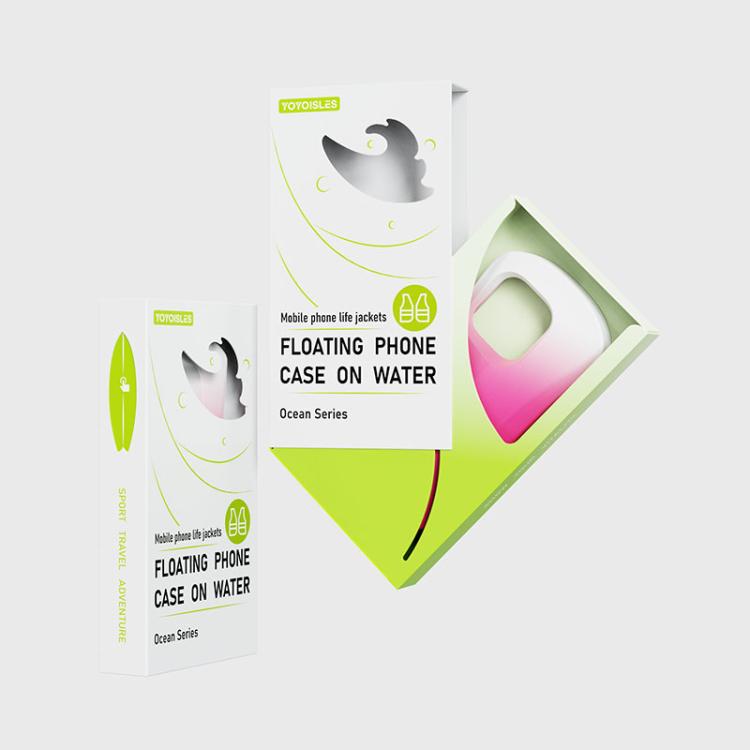 For iPhone 16 YOYOISLES Ocean Series EVA Curved Phone Case(Pink White) by YOYOISLES