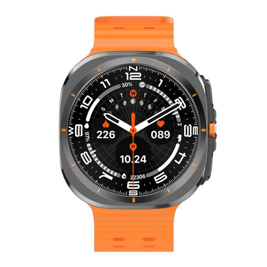X7 1.51 inch IPS Screen Bluetooth Smart Watch Supports Healthy Monitoring(Orange) by bashfashion