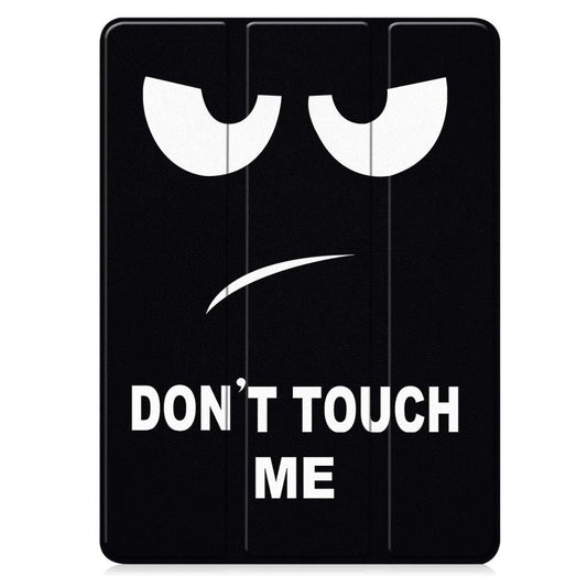 For OnePlus Pad 2 Custer Painted 3-Fold Holder Smart Leather Tablet Case(Big Eye Me) by bashfashion