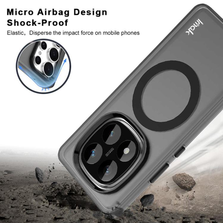 For Redmi Note 14 Pro+ 5G IMAK Chocolate Series TPU + PET MagSafe Phone Case(Black) by imak