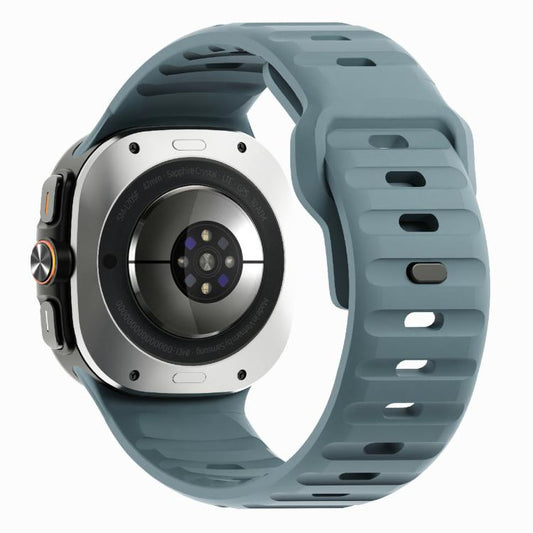 For Samsung Galaxy Watch Ultra 47mm / Ultra 2025 Kalebol Wave Reverse Buckle Silicone Strap(Ocean Blue) by Kalebol