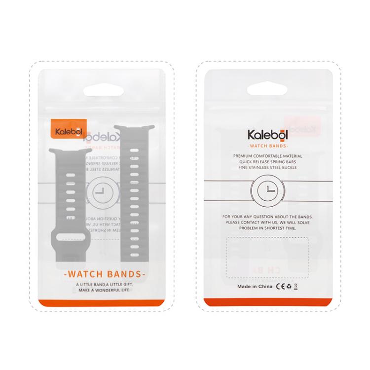 For Samsung Galaxy Watch Ultra 47mm / Ultra 2025 Kalebol Wave Reverse Buckle Silicone Strap(Black) by Kalebol