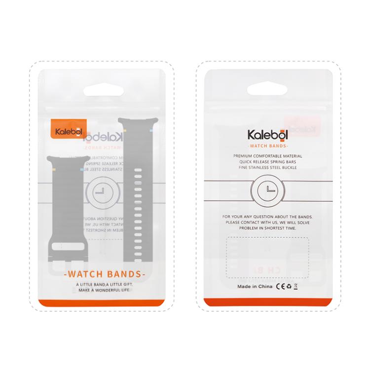 For Samsung Galaxy Watch Ultra 47mm / Ultra 2025 Kalebol Wave Stitching Silicone Strap(Orange) by Kalebol