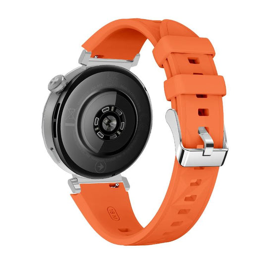Kalebol 18mm Universal Diamond Embossed Silicone Strap(Orange) by Kalebol