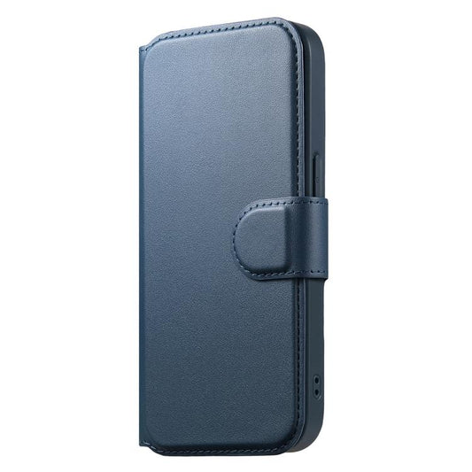 For iPhone 15 Pro CaseNeo Finger Grip Strap MagSafe Leather Phone Case(Blue) by CaseNeo