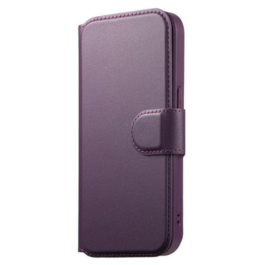 For iPhone 13 Pro Max CaseNeo Finger Grip Strap MagSafe Leather Phone Case(Purple) by CaseNeo