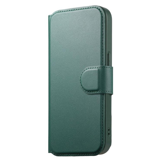 For iPhone 12 / 12 Pro CaseNeo Finger Grip Strap MagSafe Leather Phone Case(Green) by CaseNeo