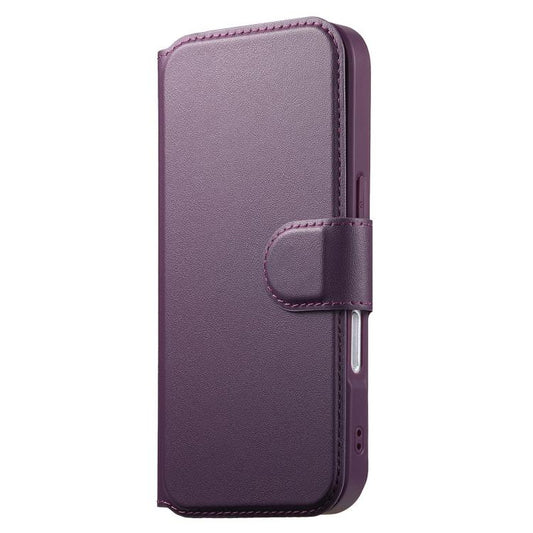 For iPhone 17 Pro Max CaseNeo Finger Grip Strap MagSafe Leather Phone Case(Purple) by CaseNeo