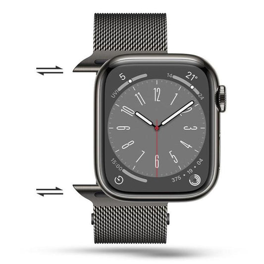 For Apple Watch 42mm / 41mm / 40mm / 38mm Kalebol Semi-circular Milanese Stainless Steel Strap(Starlight) by Kalebol