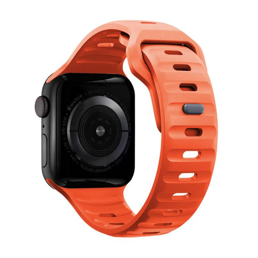 For Apple Watch 42mm / 41mm / 40mm / 38mm Kalebol Sport Silicone Strap(Orange) by Kalebol