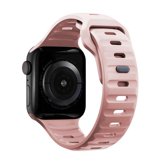 For Apple Watch 42mm / 41mm / 40mm / 38mm Kalebol Sport Silicone Strap(Pink Sand) by Kalebol