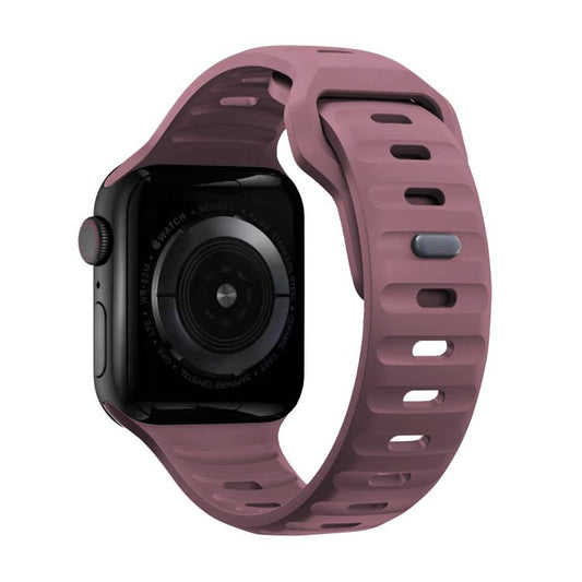 For Apple Watch 42mm / 41mm / 40mm / 38mm Kalebol Sport Silicone Strap(Smoky Purple) by Kalebol