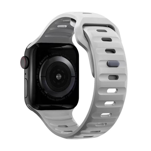 For Apple Watch 42mm / 41mm / 40mm / 38mm Kalebol Sport Silicone Strap(Cloudy Grey) by Kalebol