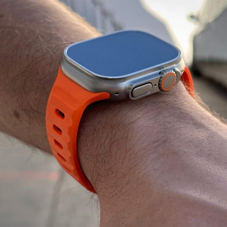 For Apple Watch 46mm / 49mm / 45mm / 44mm Kalebol Sport Silicone Strap(Green) by Kalebol