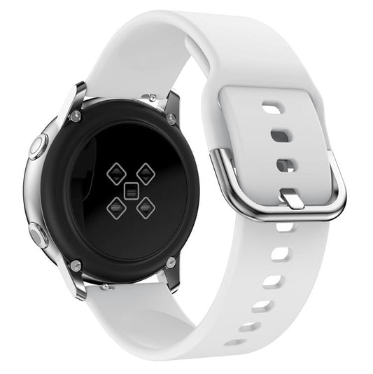 Kalebol 20mm Universal Flat Head Buckle Silicone Watch Band(White) by Kalebol
