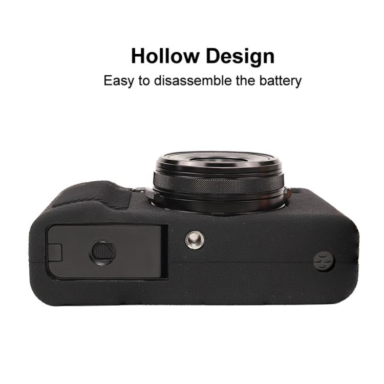 For FUJIFILM X100VI Litchi Texture Soft Silicone Protective Case(Black) by bashfashion