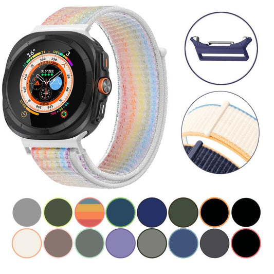 For Samsung Galaxy Watch Ultra 47mm / Ultra 2025 Kalebol Quick Release Nylon Braided Watch Band(Colorful) by Kalebol