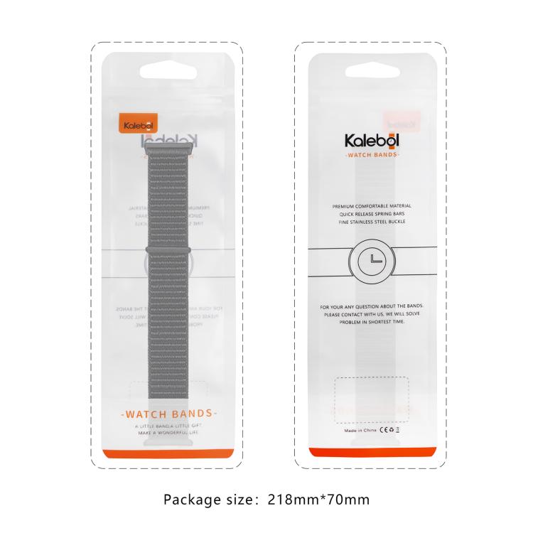 For Samsung Galaxy Watch Ultra 47mm / Ultra 2025 Kalebol Quick Release Nylon Braided Watch Band(Crape) by Kalebol