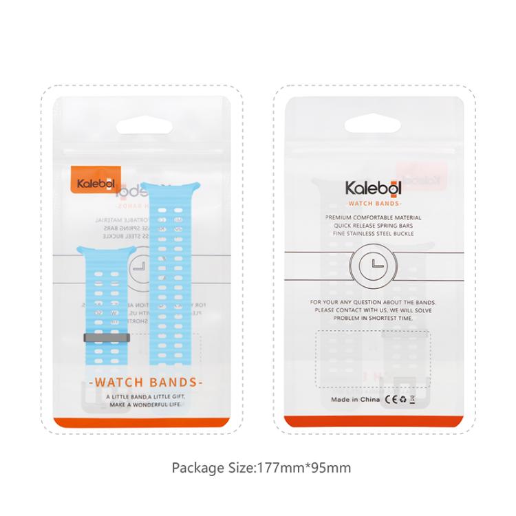 For Samsung Galaxy Watch Ultra 47mm / Ultra 2025 Kalebol Porous Breathable Silicone Watch Band(Teal) by Kalebol